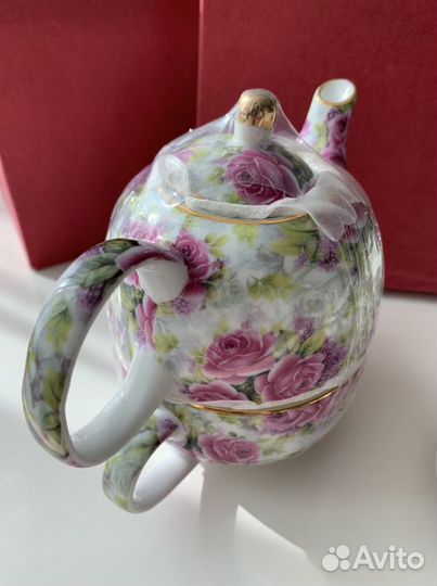 Чайник+чашка+блюдце в упаковке