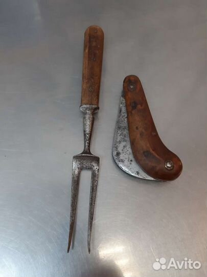 Нож складной и вилка СССР