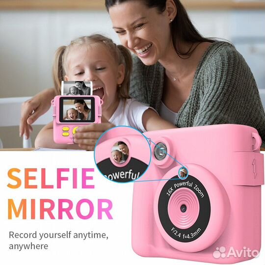 Детский фотоаппарат с моментальной печатью