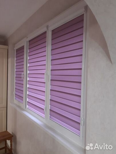 Рулонные шторы день ночь