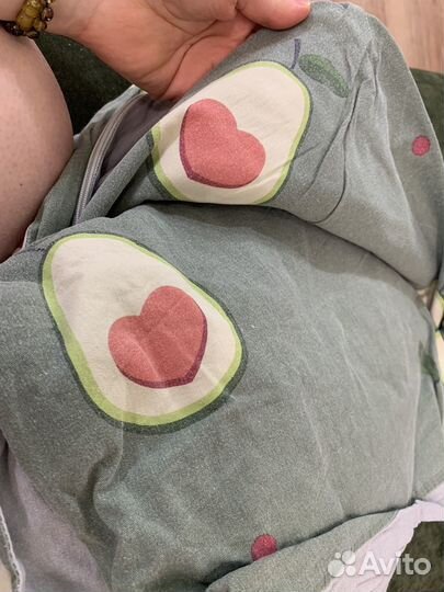 Постельное белье, двуспальное авокадо