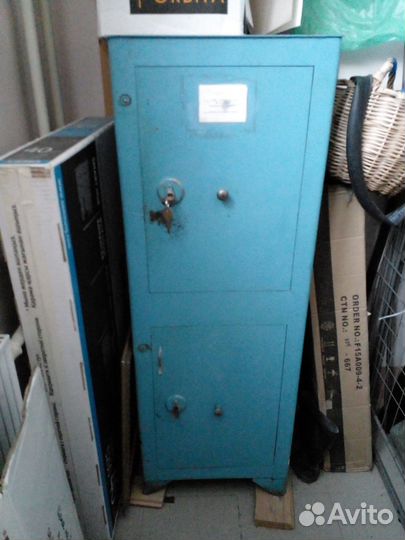 Сейф металлический ящик советский б/у