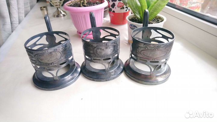 Подстаканник подарочный Киев, мельхиор мнц 15-20