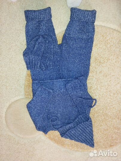 Вязаный костюм детский 74 86