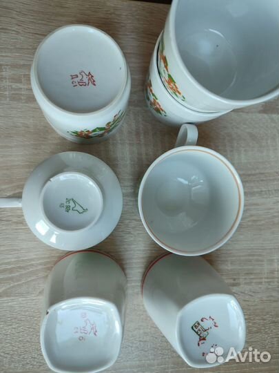 Фарфоровые чашки СССР