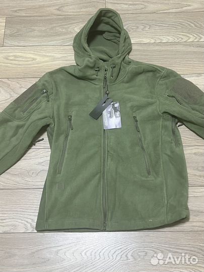 Флисовая кофта тактическая / толстовка олива
