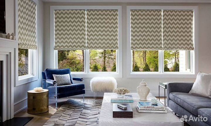 Римские шторы. Замер и монтаж бесплатно