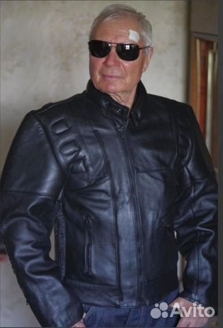 Мотокуртка новая утеплен.бычья кожа(Испания) 48-50
