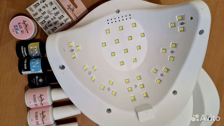 Лампа 54w, базы, топ (Набор для гель лака)