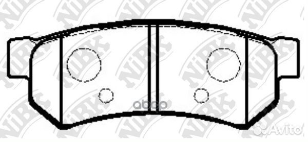 Колодки тормозные дисковые зад chevrolet LA