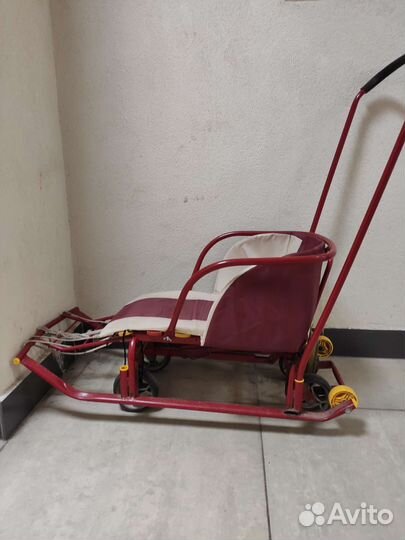 Детские санки с колесами