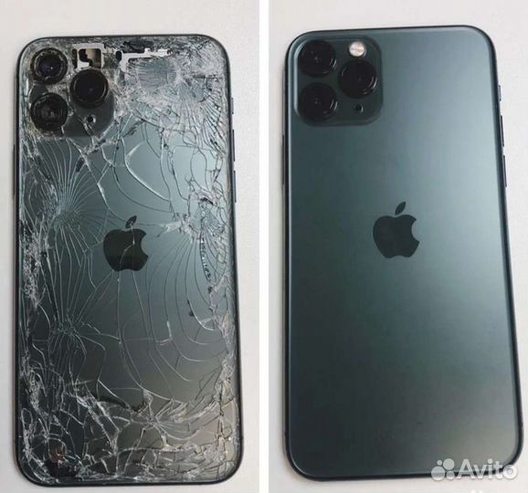 Лазерная замена заднего стекла на iPhone