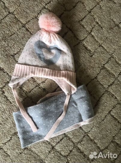 Шарф и шапка на девочку