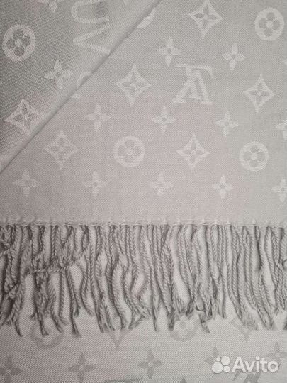 Палантин шарф тёплый кашемировый LV