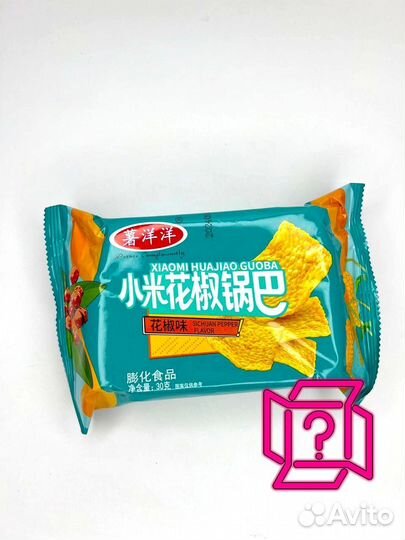 Чипсы ShuYangyang Guoba с перцем, 30 г (китай)