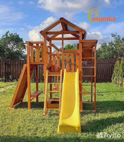 Детский спортивный комплекс с крышей