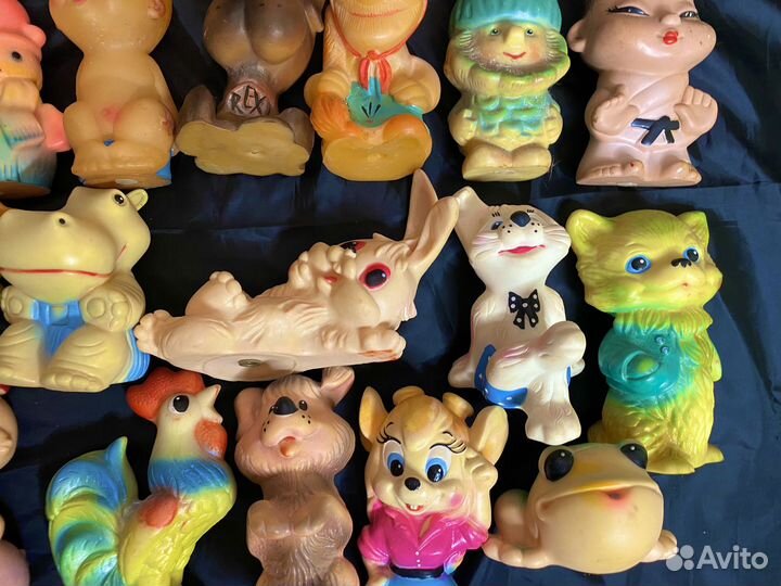 СССР Коллекция Резиновых Игрушек Пакетом 35шт