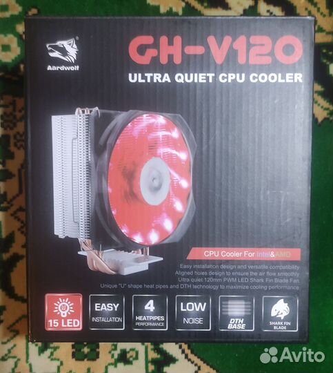 Кулер для процессора aardwolf GH-V120 (180 Вт)