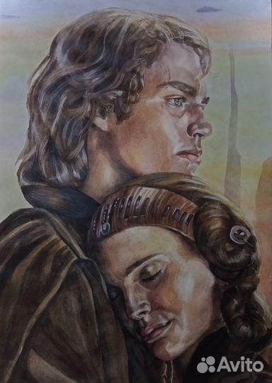 Картина «Энакин и Падме»