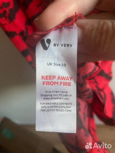 Платье из вискозы V by Very размер. UK10 (s-m)