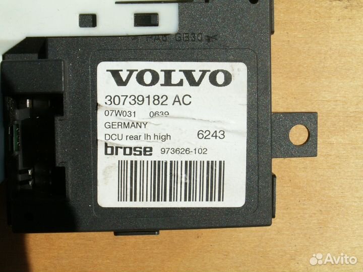 Моторчик стеклопод. задней левой двери Volvo S40