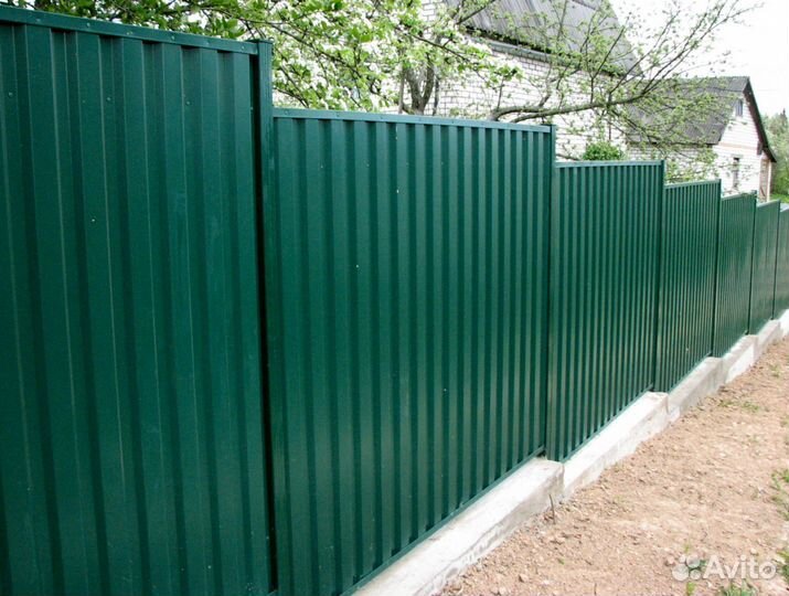 Забор из профнастила 