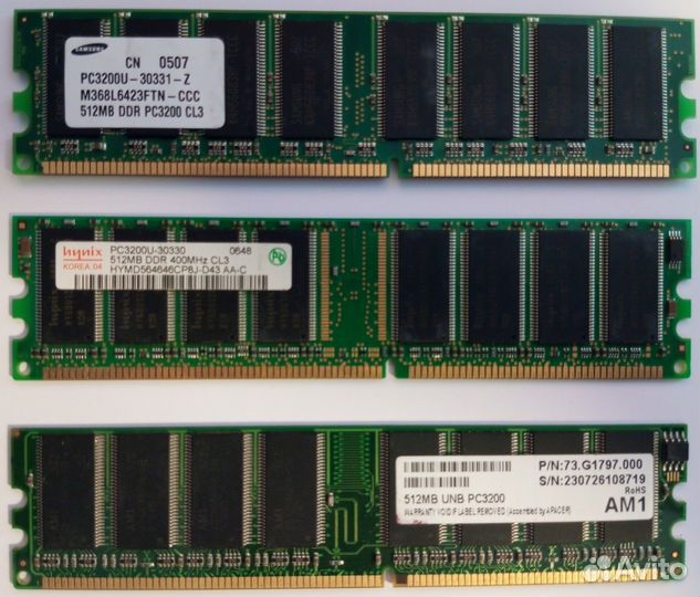 Оперативная память sdram / DDR