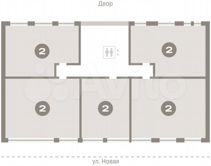 2-к. квартира, 73,8 м², 9/17 эт.
