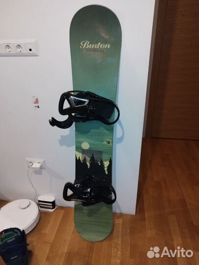 Сноуборд, крепления, чехол Burton