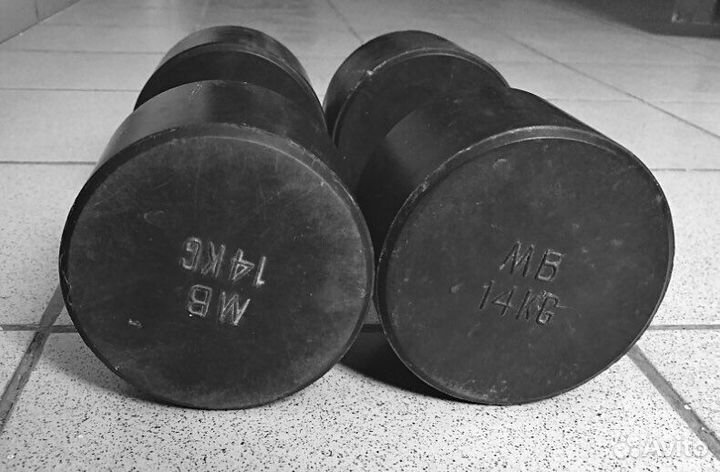 Гантели 28 кг. Литые