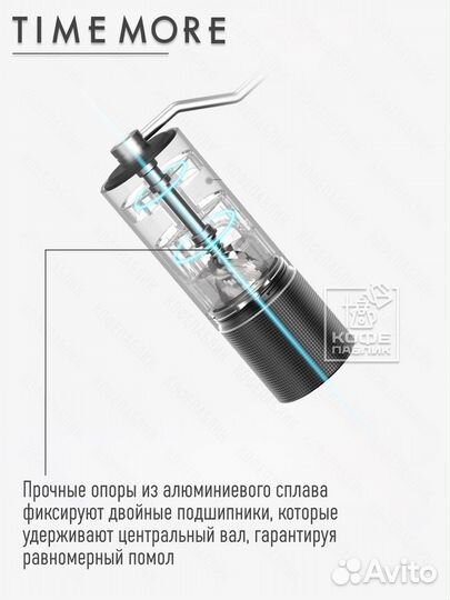Ручная кофемолка Timemore Chestnut C2S белая (70TGD024AA002)