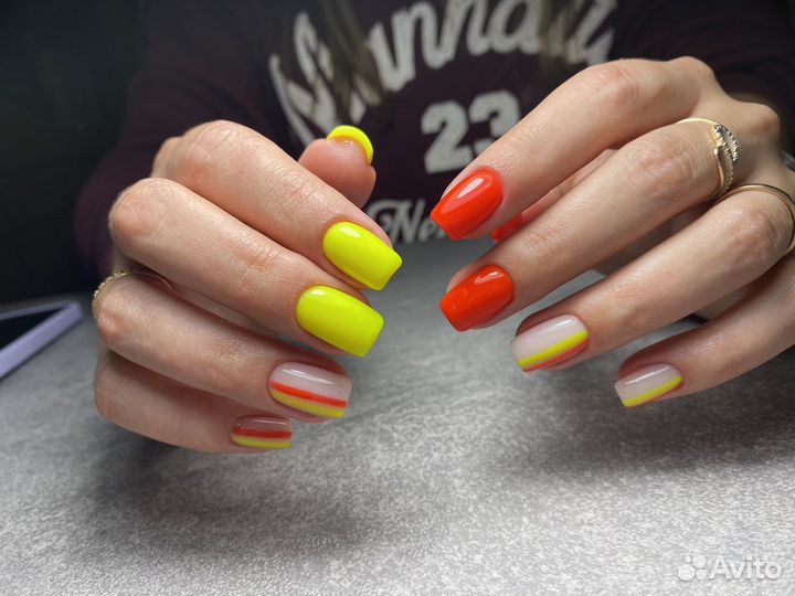 Маникюр-гель лак-укрепление ногтей
