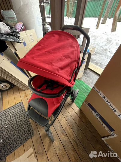 Коляска peg perego book красного цвета