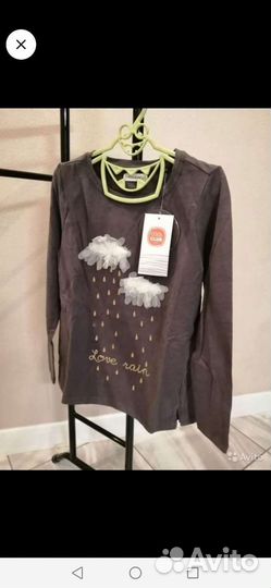 Футболка с длинным рукавом для девочки