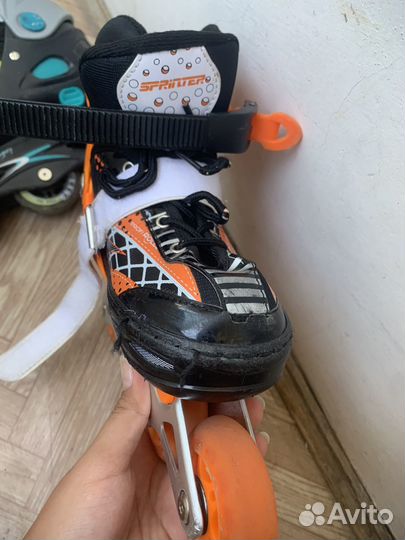 Роликовые коньки детские раздвижные 35-38