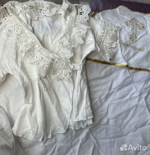 Крестильная рубашка детская 68