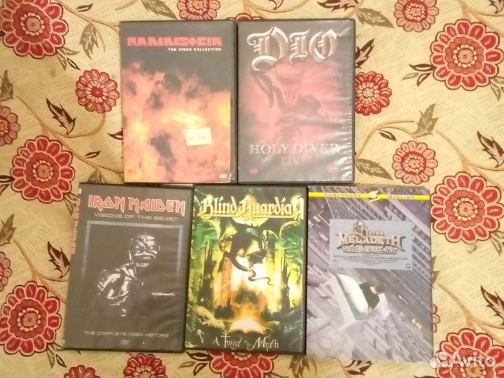 DVD диски с концертами и клипами (рок, метал)