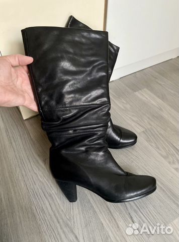 Сапоги кожаные зимние 39 натуральный мех