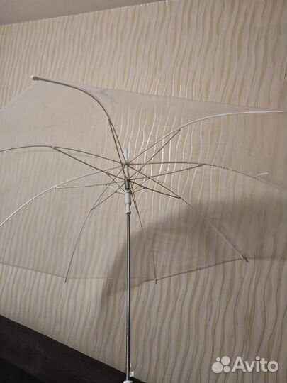 Свадебный прозрачный зонт