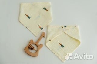 Слюнявчик нагрудник новый 3 шт