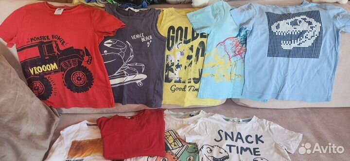 Футболки для мальчика 128 134 пакетом