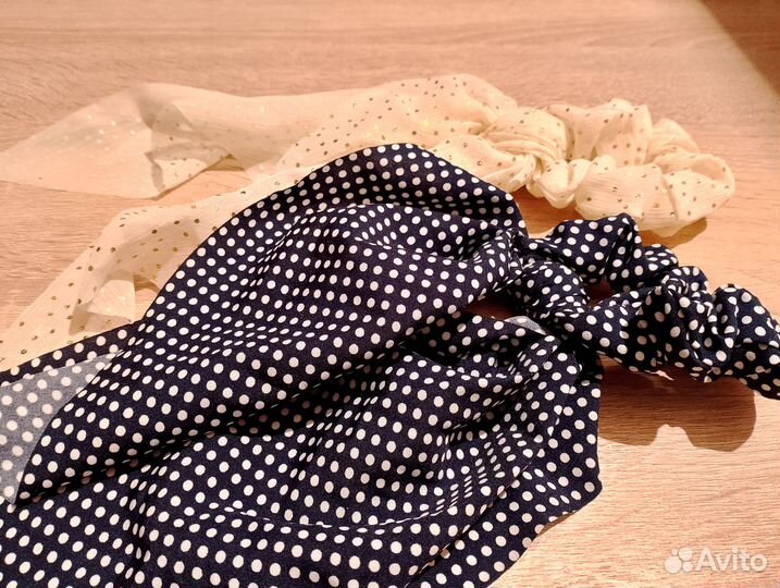 Заколка-крабик и резинка -бант для волос