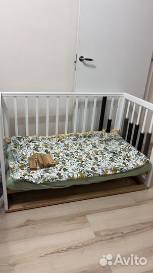 Кроватка happy baby mirra с матрасом