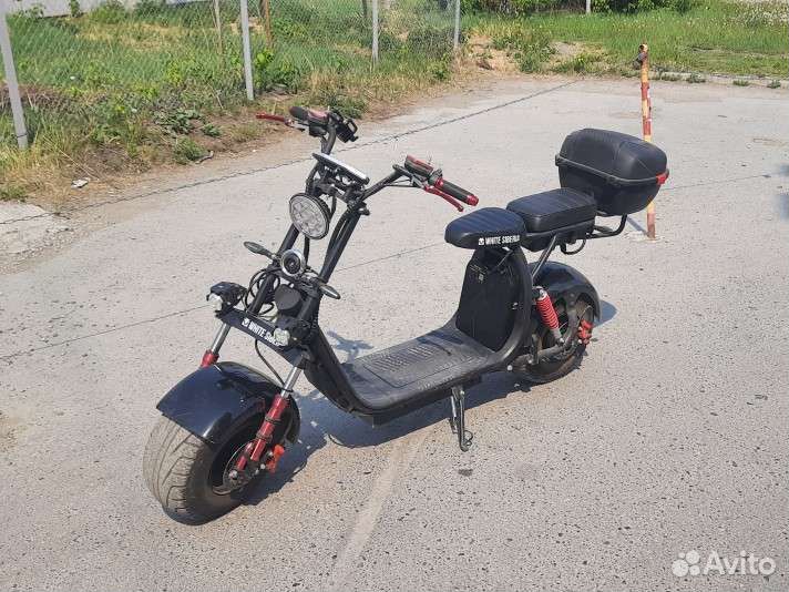 Электроскутер CityCoco white siberia Pro MAX+3000