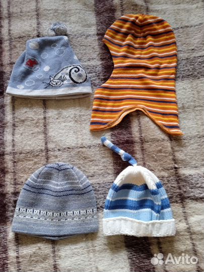 Шлем и шапки демисезон (на осень) 2-5 лет