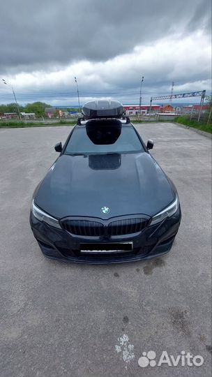 Бокс на крышу Broomer LS черный глянец для BMW