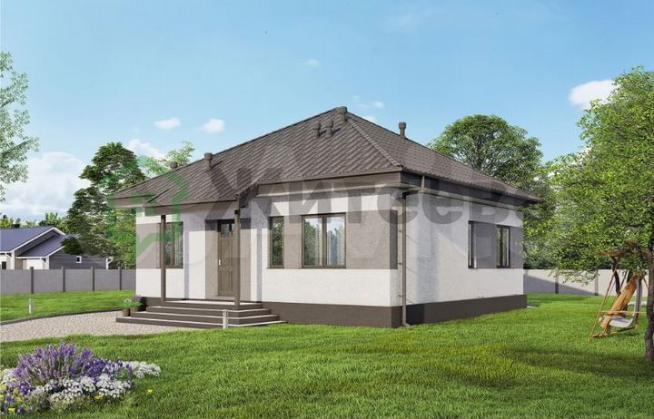 Дом 74 м² на участке 5 сот.