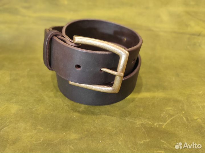 Кожаный ремень ручной работы
