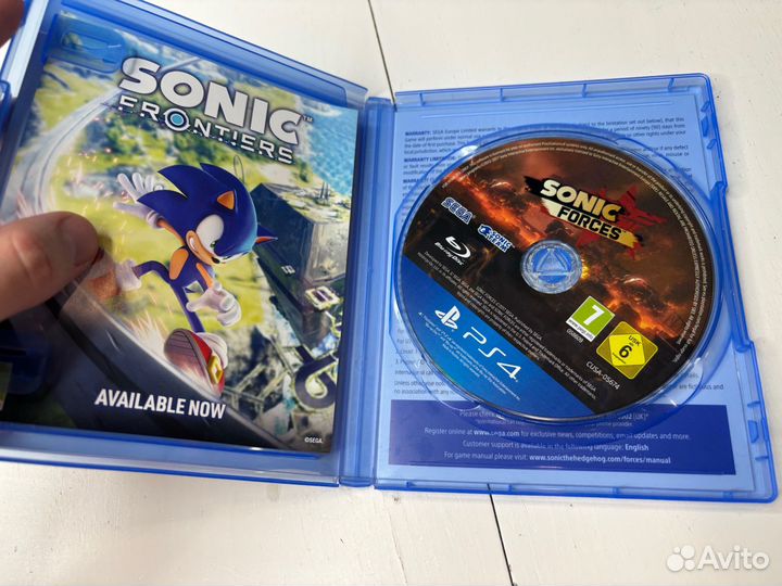Диск на ps4 sonic forces
