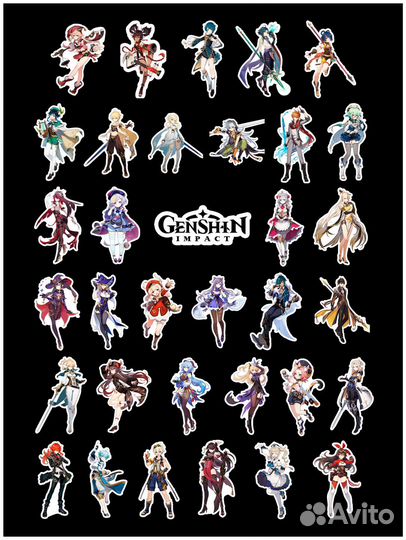 Акриловый стенд с Кадзуха из игры Геншин+ пак